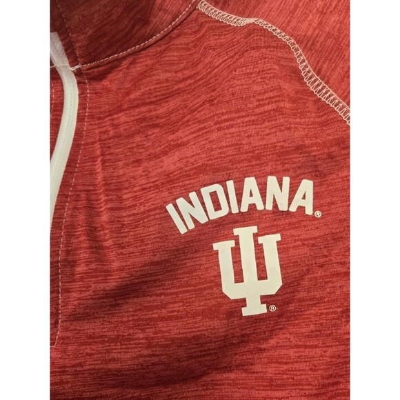 University of Indiana Hoosiers Womens  1/4 Zip Pullover Sweater M Colosseum NWT - Picture 2 of 5